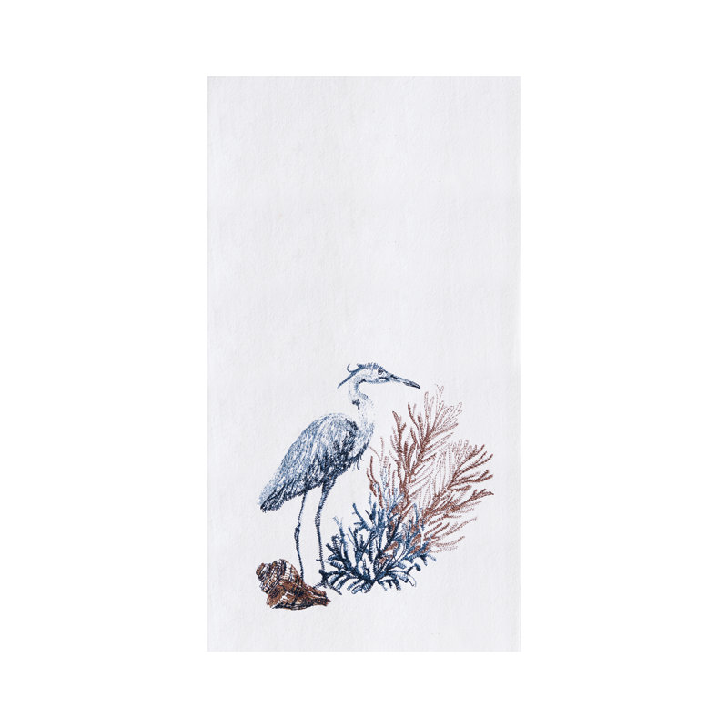Serviette Blue Heron et Seagrass
