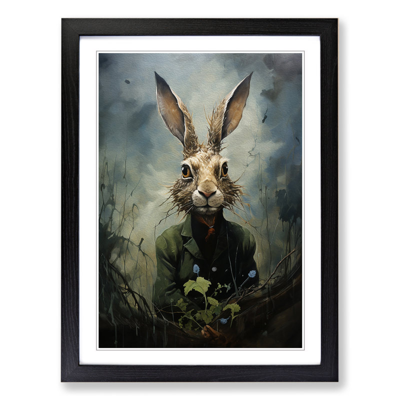 Hare Conceptual Art - Framed Print