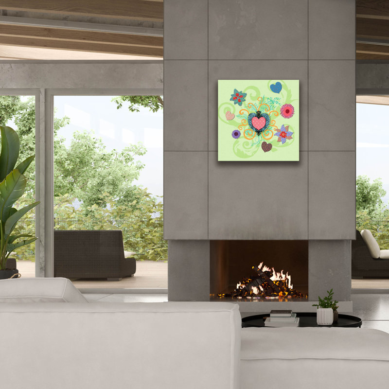 «Swirling Big Heart» par Art Licensing Studio, art mural sur toile