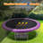 Trampoline Pad With Opening, 0.8" Thick Foam, Replacement Safety Spring Cover, Extra Storage Bag-106884273-106884275