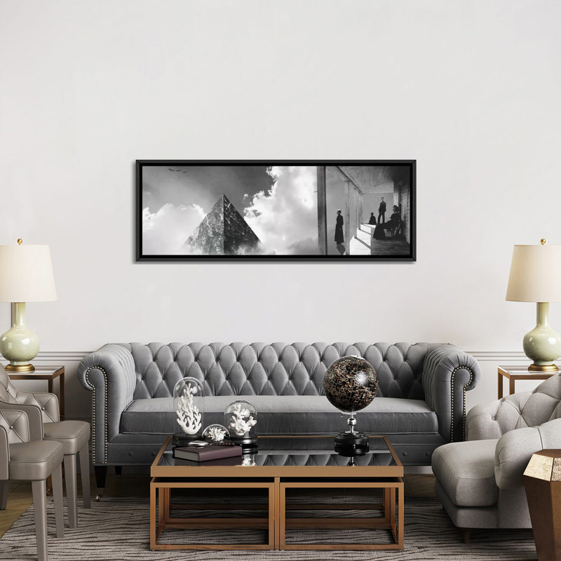 «Sighting», impression sur toile, H 12 po x l 36 po x P 1,5 po, Cadre noir