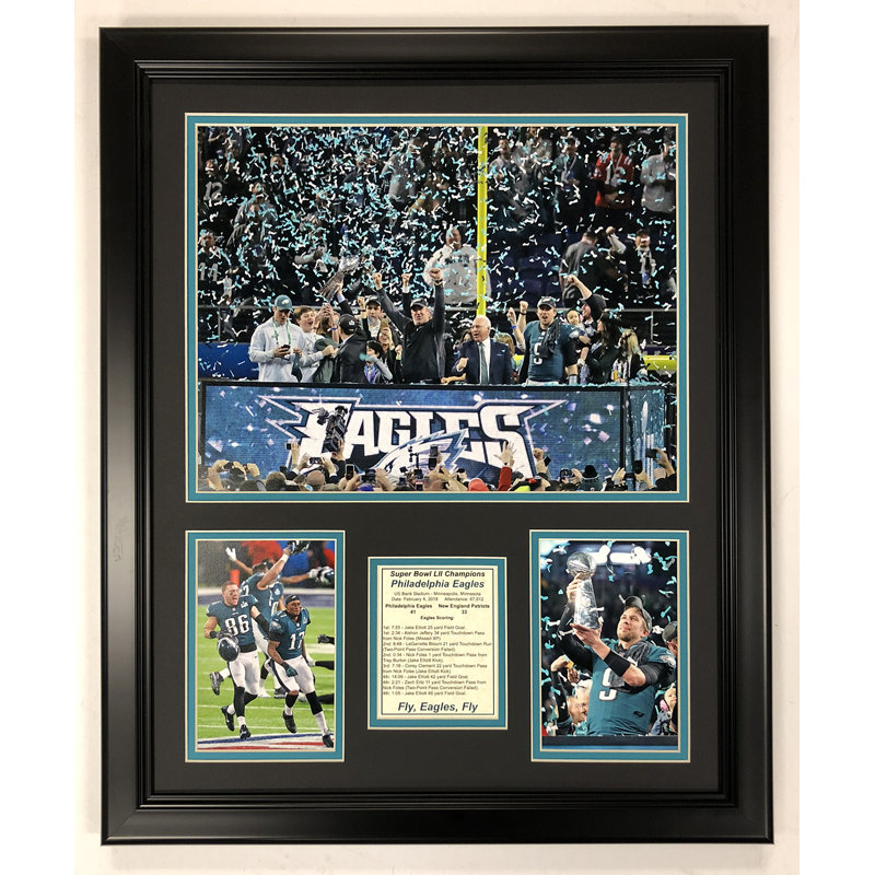« philadelphia eagles-2017 champions lii »-cadre photo, impression sur papier