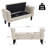 48'' W Upholstered Flip Top Tufted Storage Bench With Rolled Arm And Solid Wood Legs-123546424