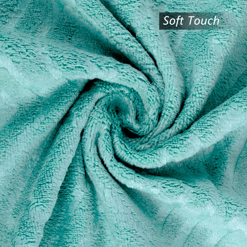 Ensemble de serviettes 2 pièces Galliher, Vert