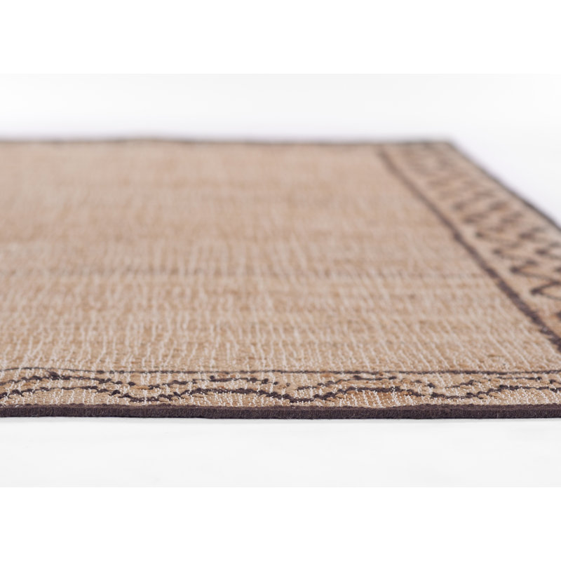Erin Gates by Momeni Orchard Ripple Brown Hand Woven Wool and Jute Area Rug, Rectangle 10' x 14'