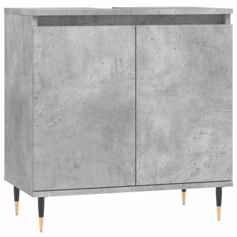Makyrah Floor Mounted Bathroom Cabinet, Concrete Grey