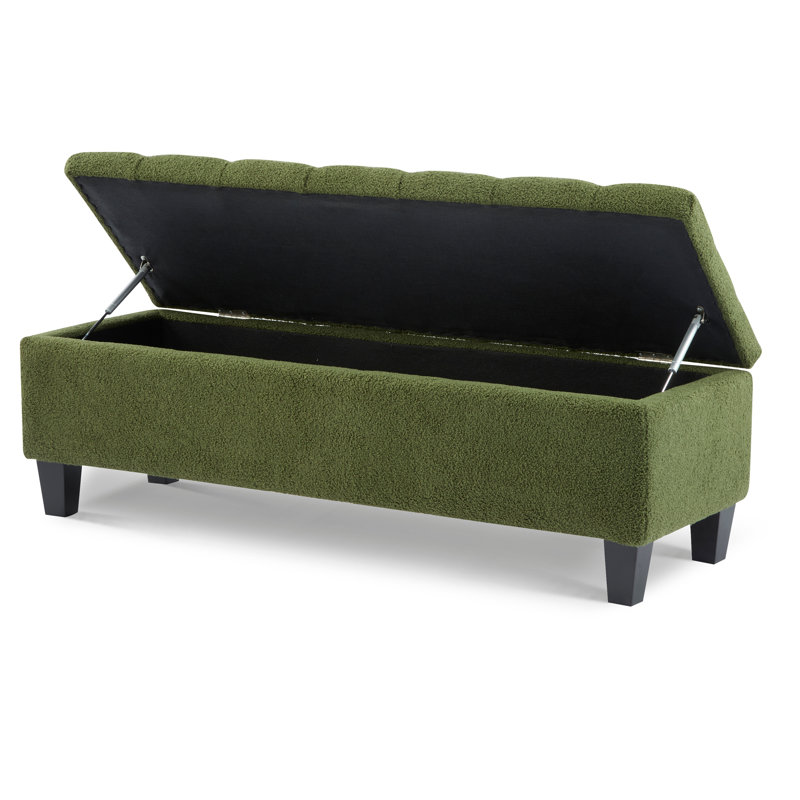 Banc repose-pieds avec rangement