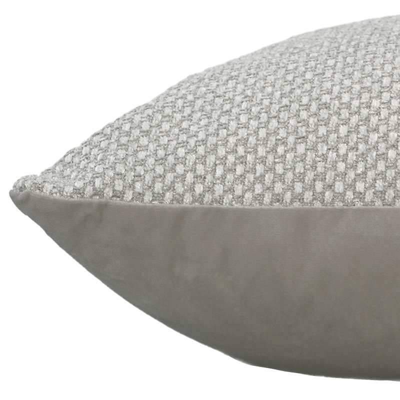 Square Pillow Cover & Insert, Pewter