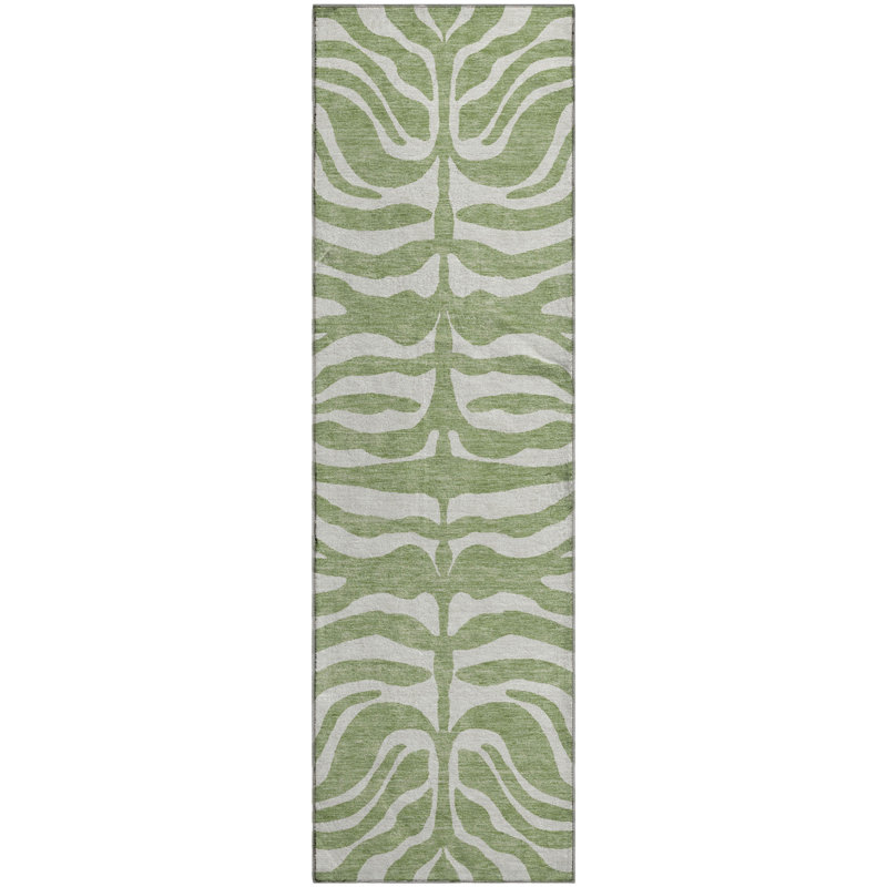 Premium Machine Washable Goulven AMF1042 Animal Print Rug, Runner 2'3" x 7'6"