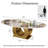 49" Luxury Oval Coffee Table with Sintered Stone Top, Modern Faux Marble Center Table with O-Ring Design for Living Room-671708121