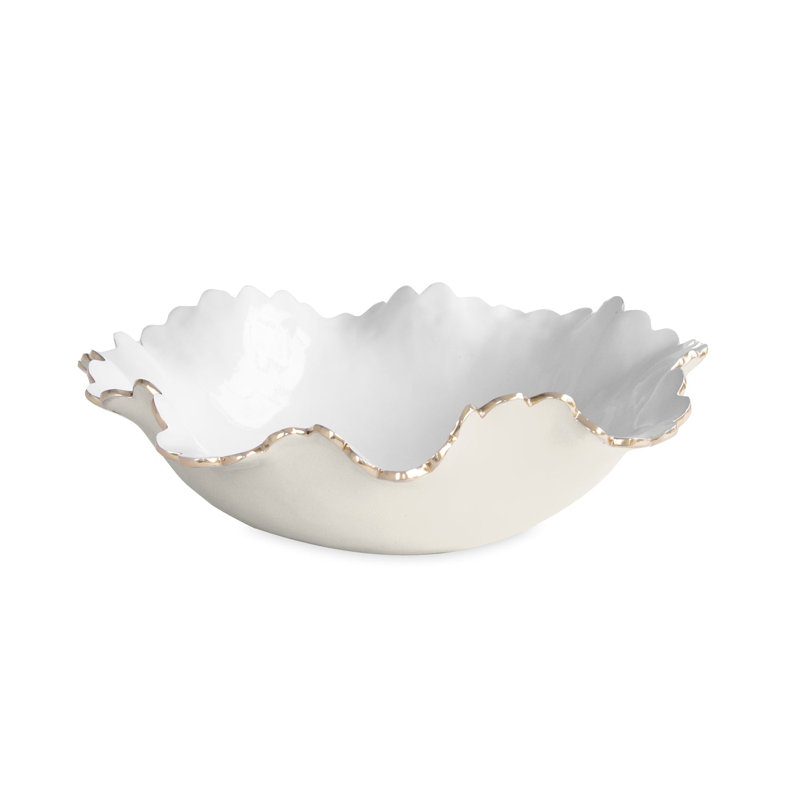 Encanto Serving Bowl, Cream;White