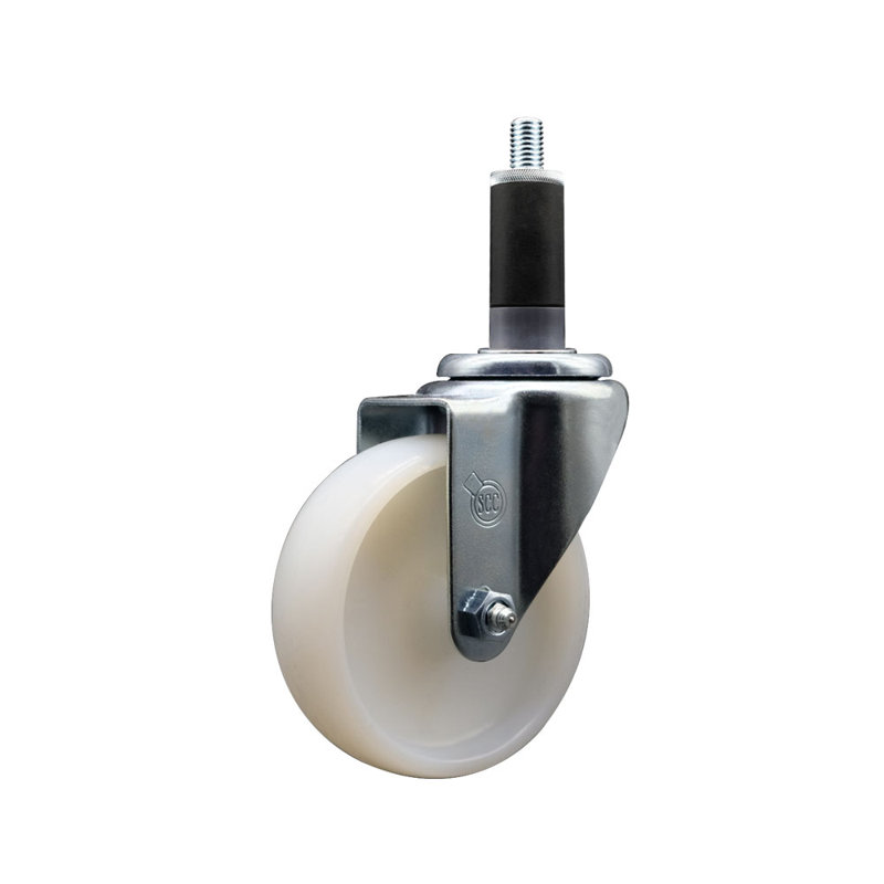 Roue extensible pivotante en nylon 4 pouces 4 pouces 1-1 / 8 pouces SCC