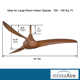 52" Wave 3 - Blade LED Propeller Ceiling Fan with Remote Control and Light Kit Included