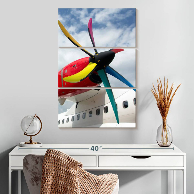 Hélice d'avion Mehar multicolore, H 32 po x l 20 po