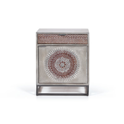 Gerhardt 50cm W Solid Wood Bedside Table
