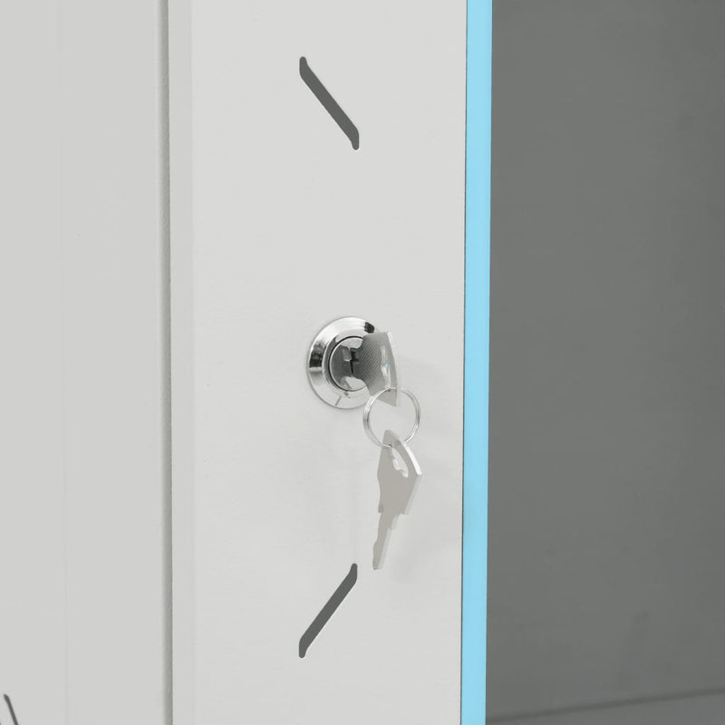 Armoire réseau Vidaxl 18U IP20 19,6 po x 23,6 po x 39,4 po, Gris