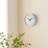 Wall clock Plastic Silent Suitable for decoration 10in White