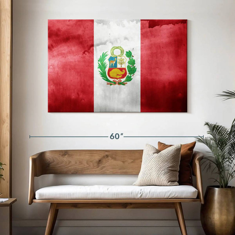 Drapeau délavé du Pérou