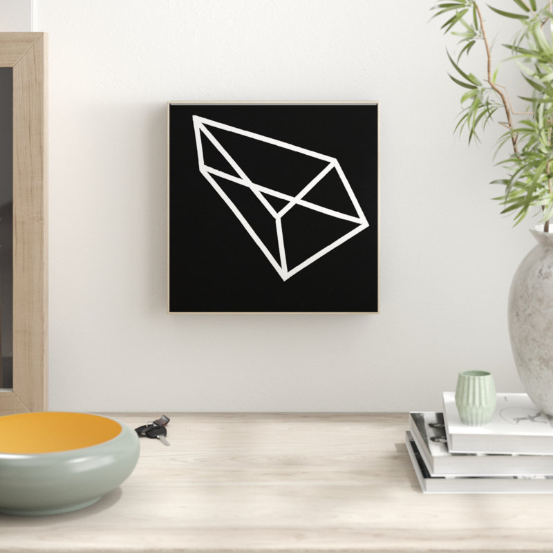 Geometric 6 by Chalie Macrae - Print on Canvas, 61cm H x 61cm W, Timber