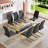 7-Piece Glass Top Dining Table Sets-852886369-852886374