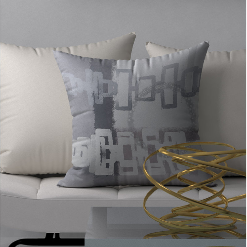 Geometric Reversible Throw Pillow, 20" x 20"
