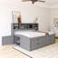 Lit de jour en bois double avec 4 tiroirs-115230139