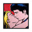 «The Kiss», impression sur toile-33110311-72411428-72411430
