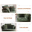 Fauteuil demi-tonneau en chenille avec coussins de 61 po Boneless-287108247