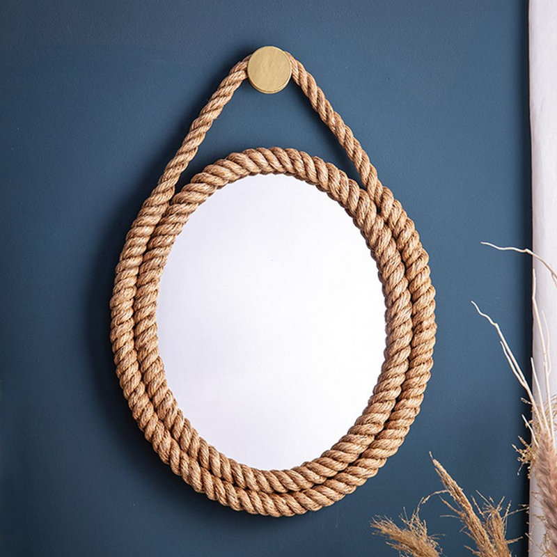 Southbridge Wicker Circle Mirror