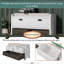 Banc de rangement avec panier amovible et 2 tiroirs-1564706413
