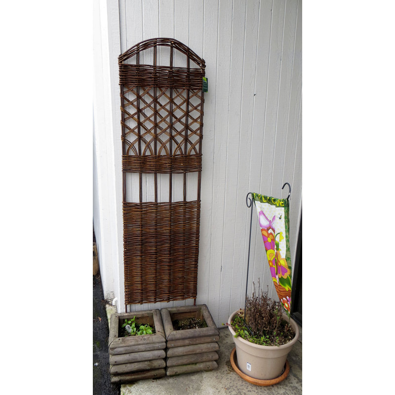 Treillis tissé en bois de saule, H 60 po x l 18 po x P 1 po