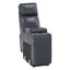 Canapé modulaire inclinable moderne en similicuir 6 pièces de 108 po avec 3 fauteuils inclinables intégrés et console de rangement Chalbi-1498583948