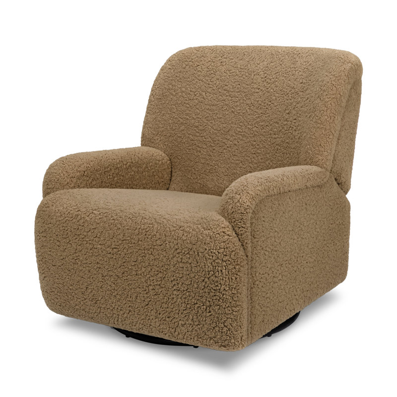 Cortado Shearling Swivel Recliner with Metal Frame