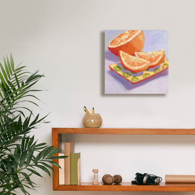  «Still Citrus 3» par Carol Young, art mural sur toile, 12 po x 12 po
