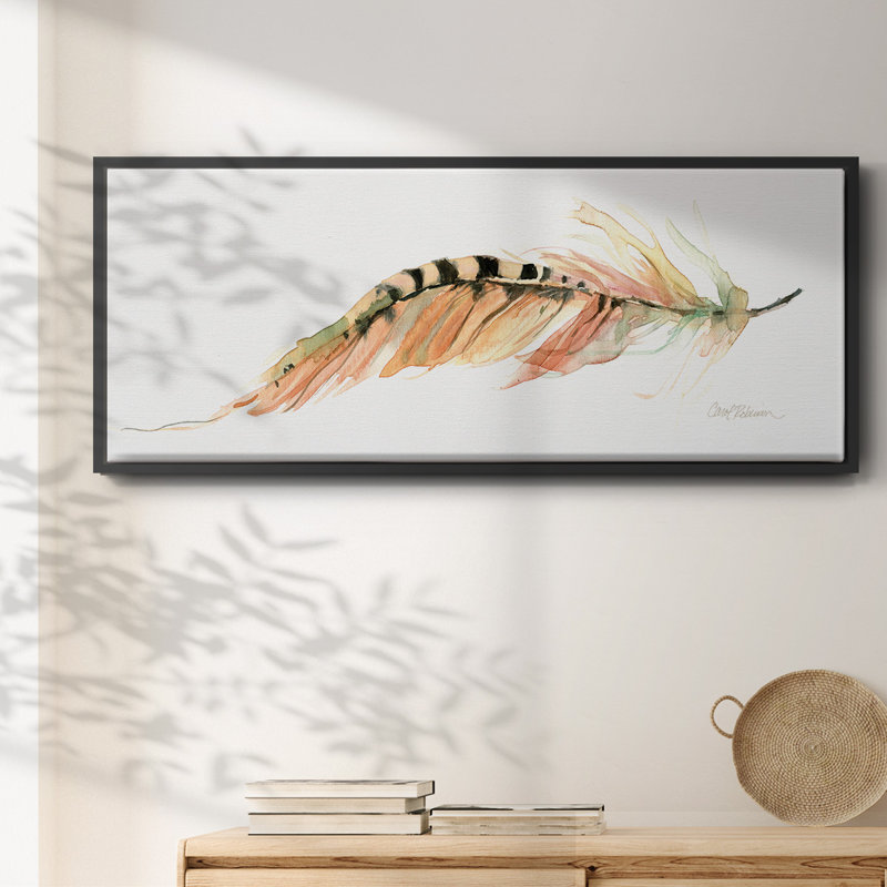 Tail Feather IV - toile encadrée, H 20 po x l 50 po