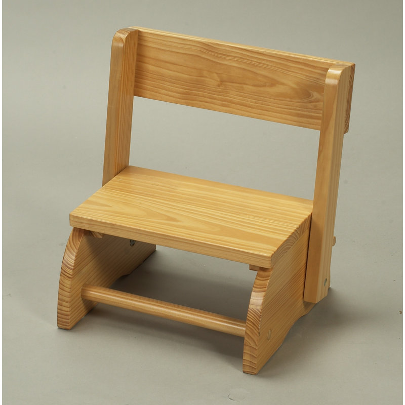 1 - Step Wood Step Stool, Natural
