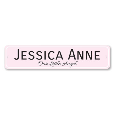 Our Little Angel Custom Aluminum Sign