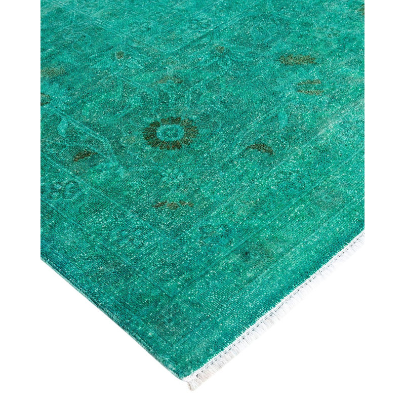 Overyed One-of-a-Kind Rectangle 9' X 11'10" Hand Knotted Area Rug