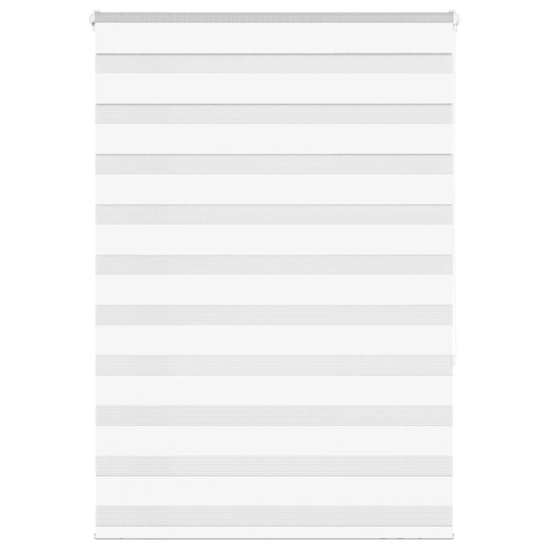 George Oliver Zebra Blind Polyester, White, 105cmW x 150cmL