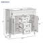 Meuble-lavabo moderne de 36 po avec comptoir, lavabo, miroir et armoire, portes et tiroirs à fermeture en douceur, solution de rangement pour lavabo simple-770665012