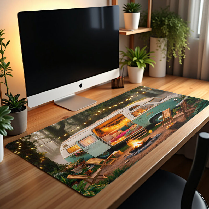 Polyester Desk Pad, 14.4x12.1