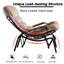 Chaise berçante en métal avec repose-pieds Kalysia-320530827