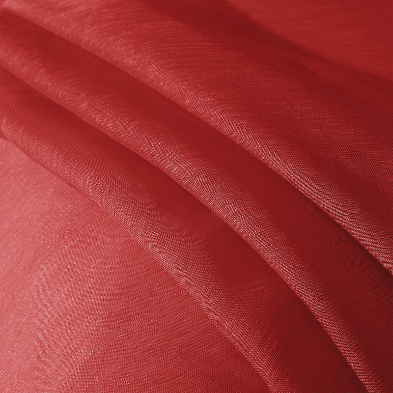 Rideau transparent synthétique, Rouge