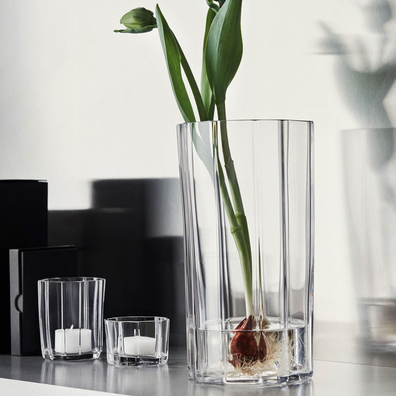 Reed Hurricane Candle Holder, Clear