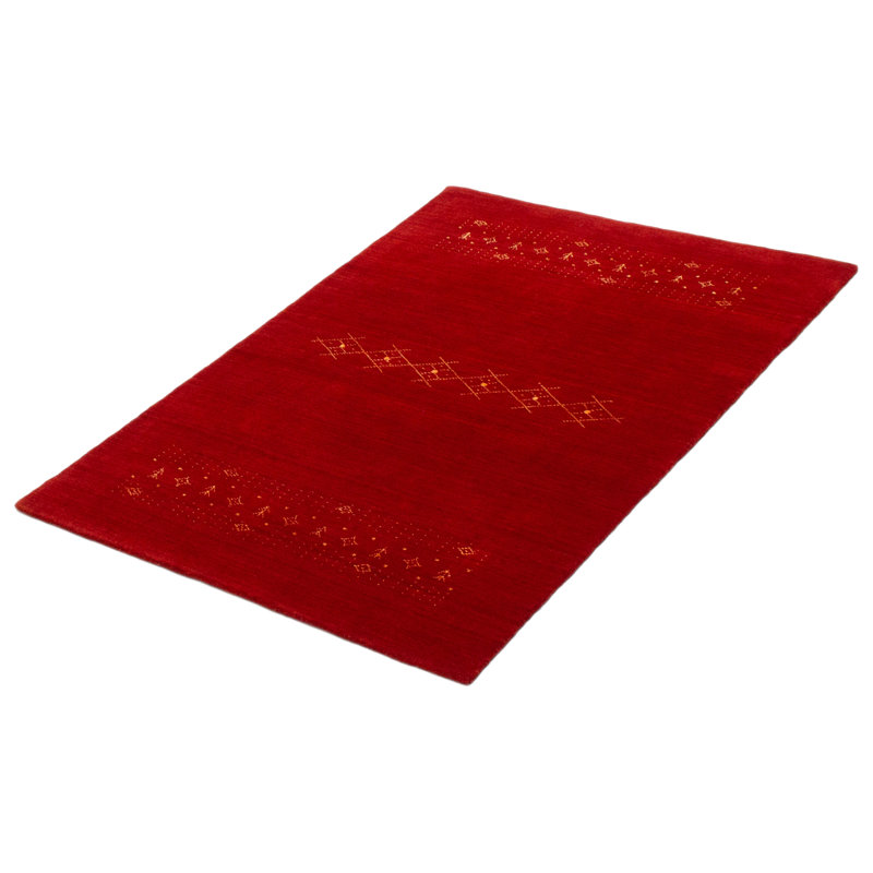Kashkuli Gabbeh Red Rug 4'3" x 5'10"