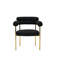 Chaise de salle à manger rembourrée avec accoudoirs (ensemble de 2)-1508164636-1508164637