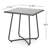Grey 18.74" End Table With A Steel Construction And Complementing Color Side Iron Modern Appeal-2122906111