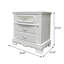 Table de chevet, finition blanche