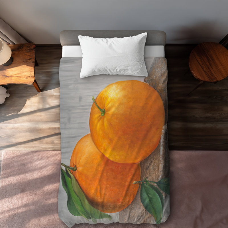 Two Oranges Kitchen Food Duvet Cover | Home Decor Style