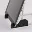 Support pour tablette et téléphone portable argenté M&T Affiche, support de comptoir en aluminium, compatible avec iPad, tablette, liseuse électronique, tablette à dessin, portrait et paysage, compact, léger, portable